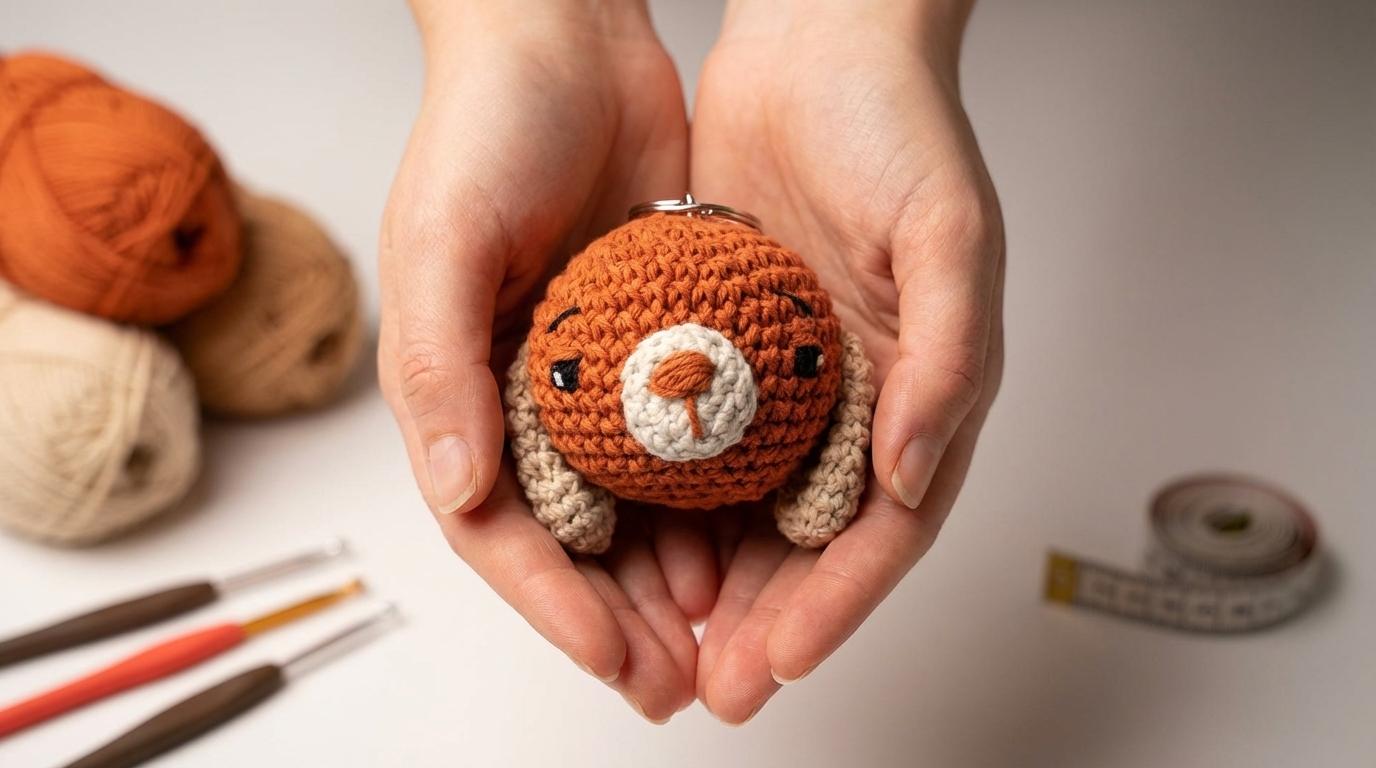 cachorro-chaveiro-amigurumi-marrom-terracota-feito-em-croche-para-decorar-mochilas-e-bolsas-com-estilo-artesanal